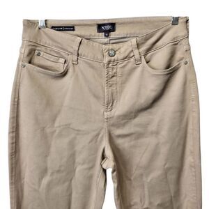 NYDJ Beige "Marilyn" LiftXTuck Straight Leg Pants - Size 12
